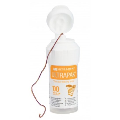 УльтраПак/ UltraPak (00) - нить ретракционная, вязанная, без пропитки, (2.44м), Ultradent / США