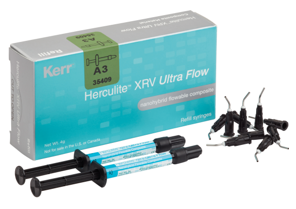 Геркулайт / Herculite XRV Ultra Flow (A3) - композитный текучий, светоотверждаемый материал (2*2г), Kerr / Италия