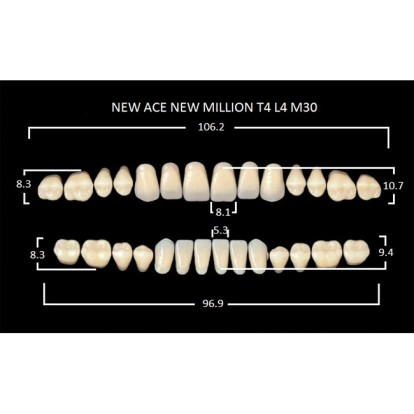 Зубы планка 28 шт MILLION NEW ACE T4/A3